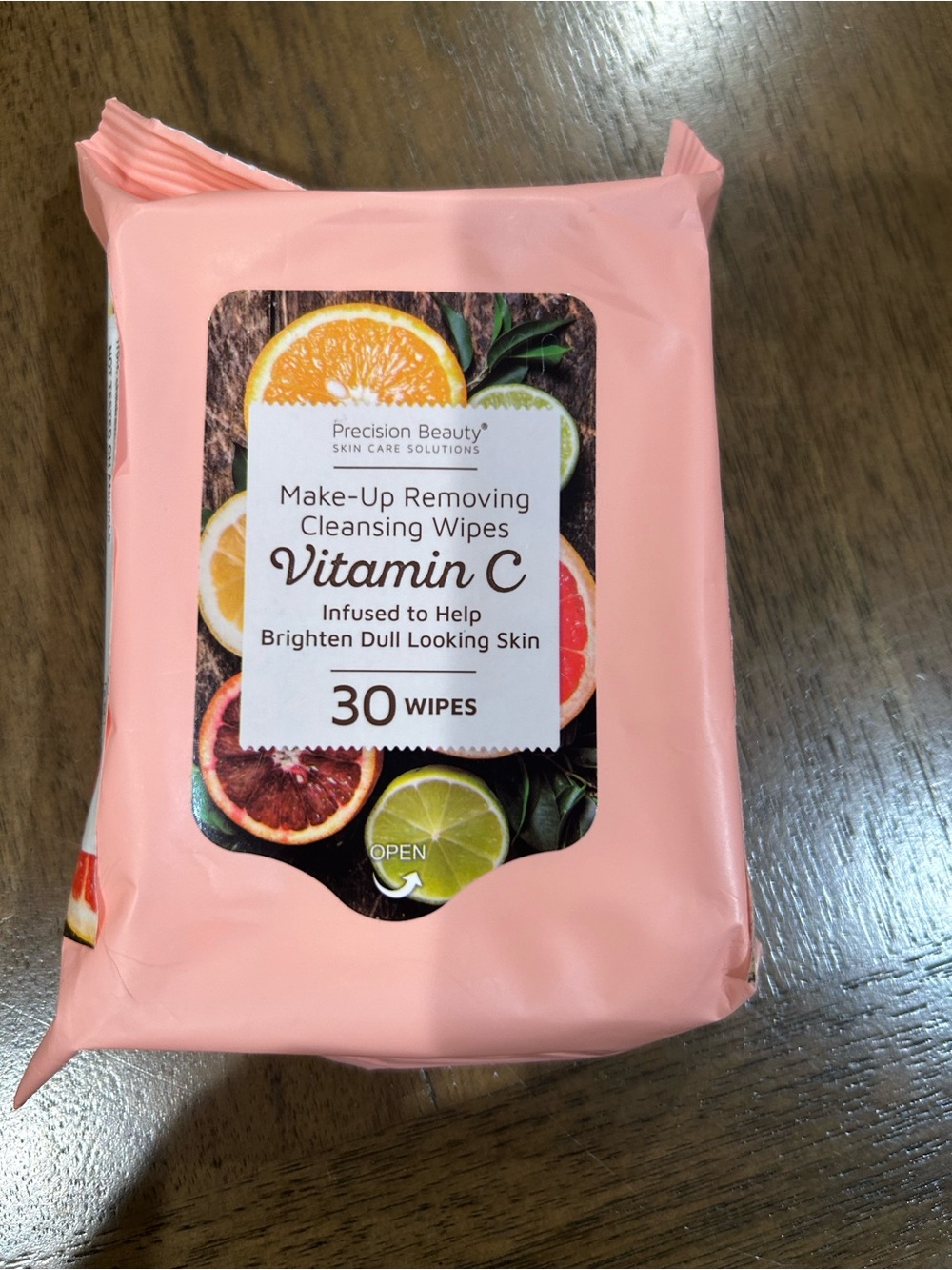 Vitamin C Make-Up Removing Cleansing Wipes – Pink (30 Wipes) New - Picture 2 of 6